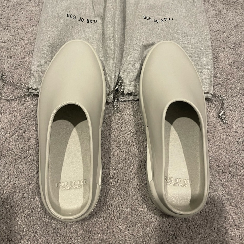nwt. Fear of God slides. Size 9